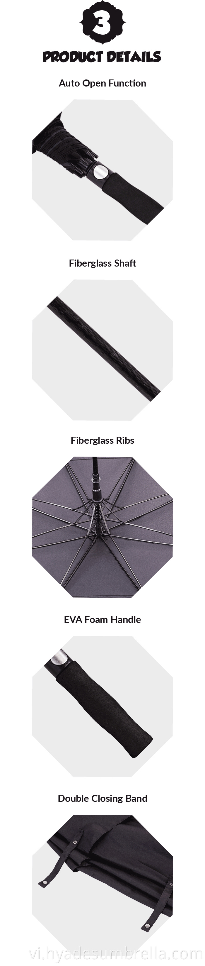 best windproof large umbrella